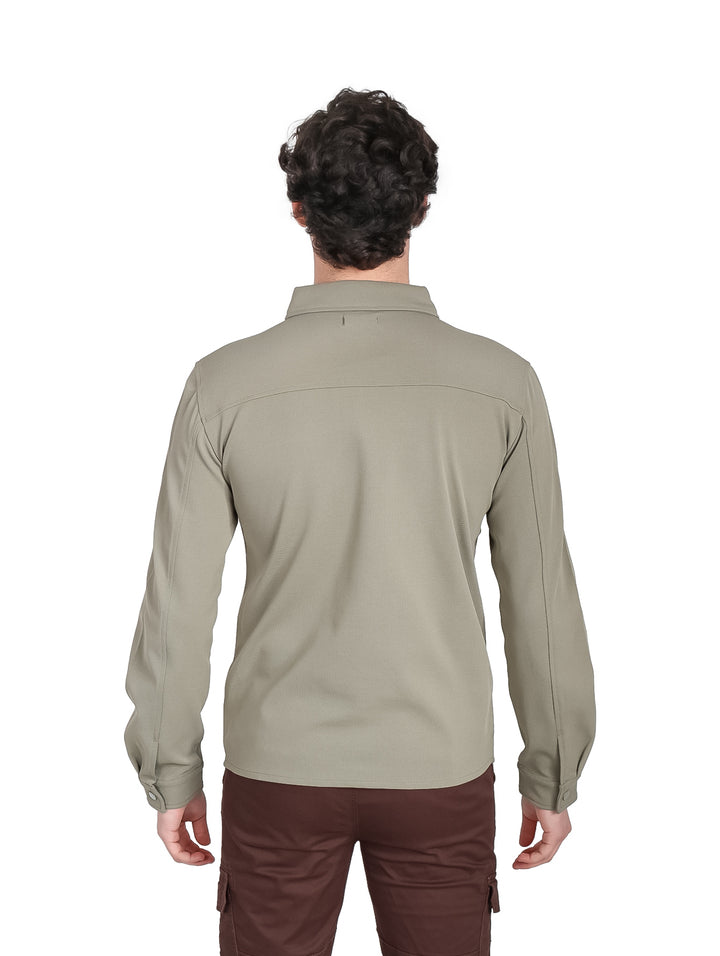 Camisa ATOK Manga Larga Verde para Hombre