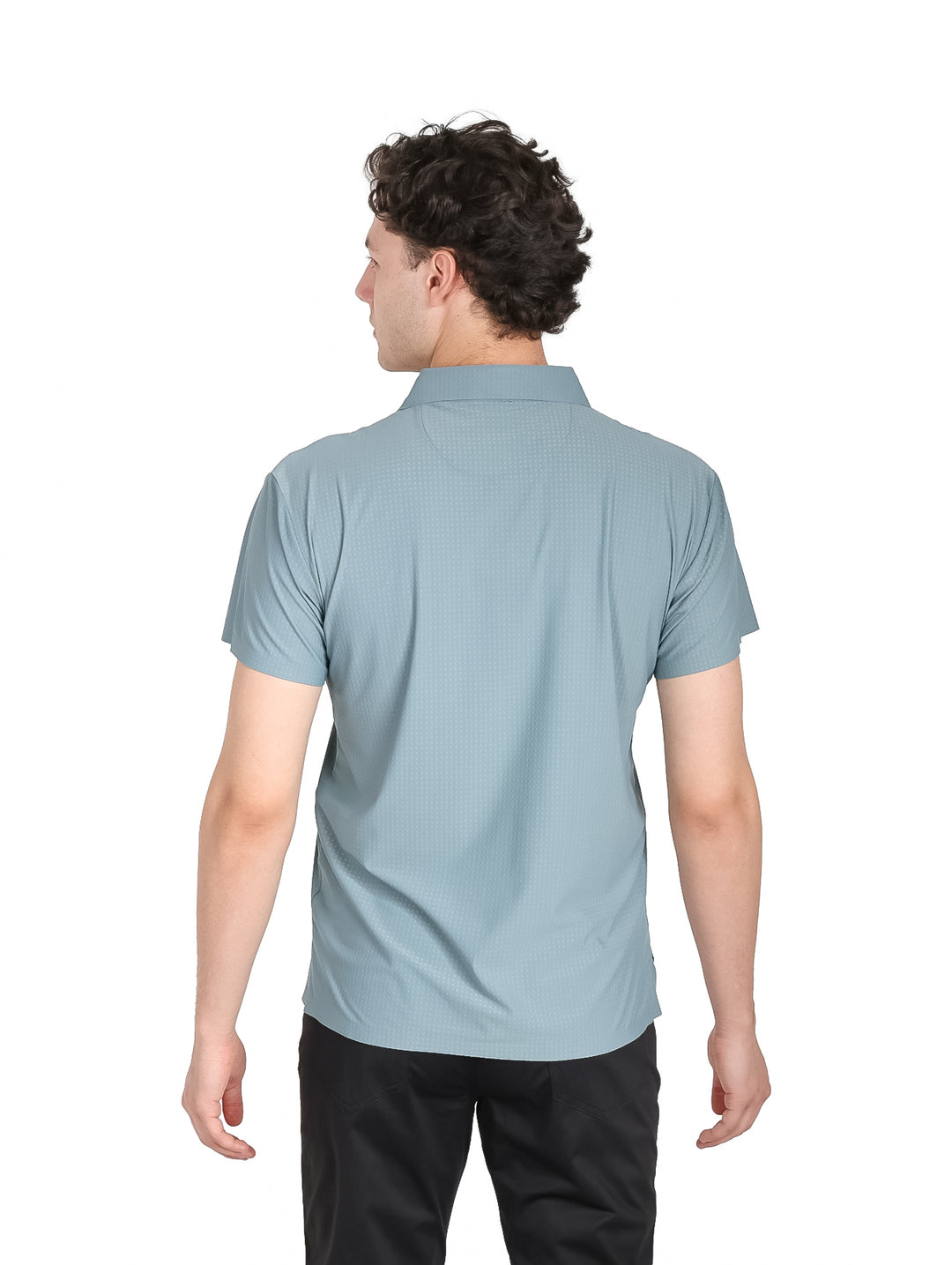 Playera Polo ATOK Verde con Textura para Hombre