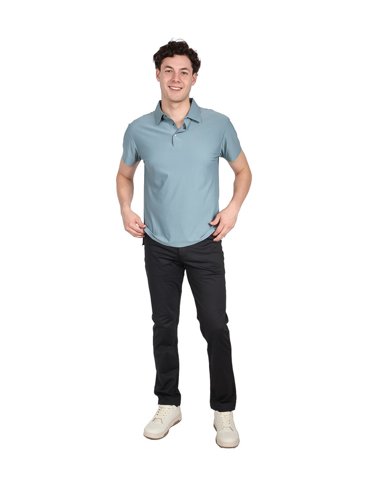 Playera Polo ATOK Verde con Textura para Hombre