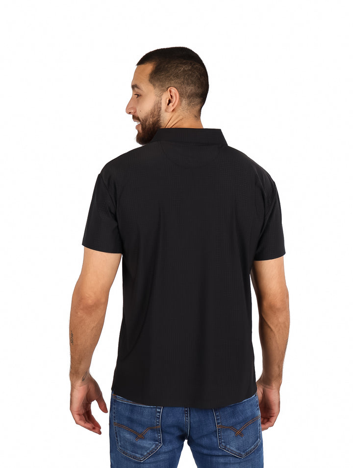 Playera Polo ATOK Negro para Hombre