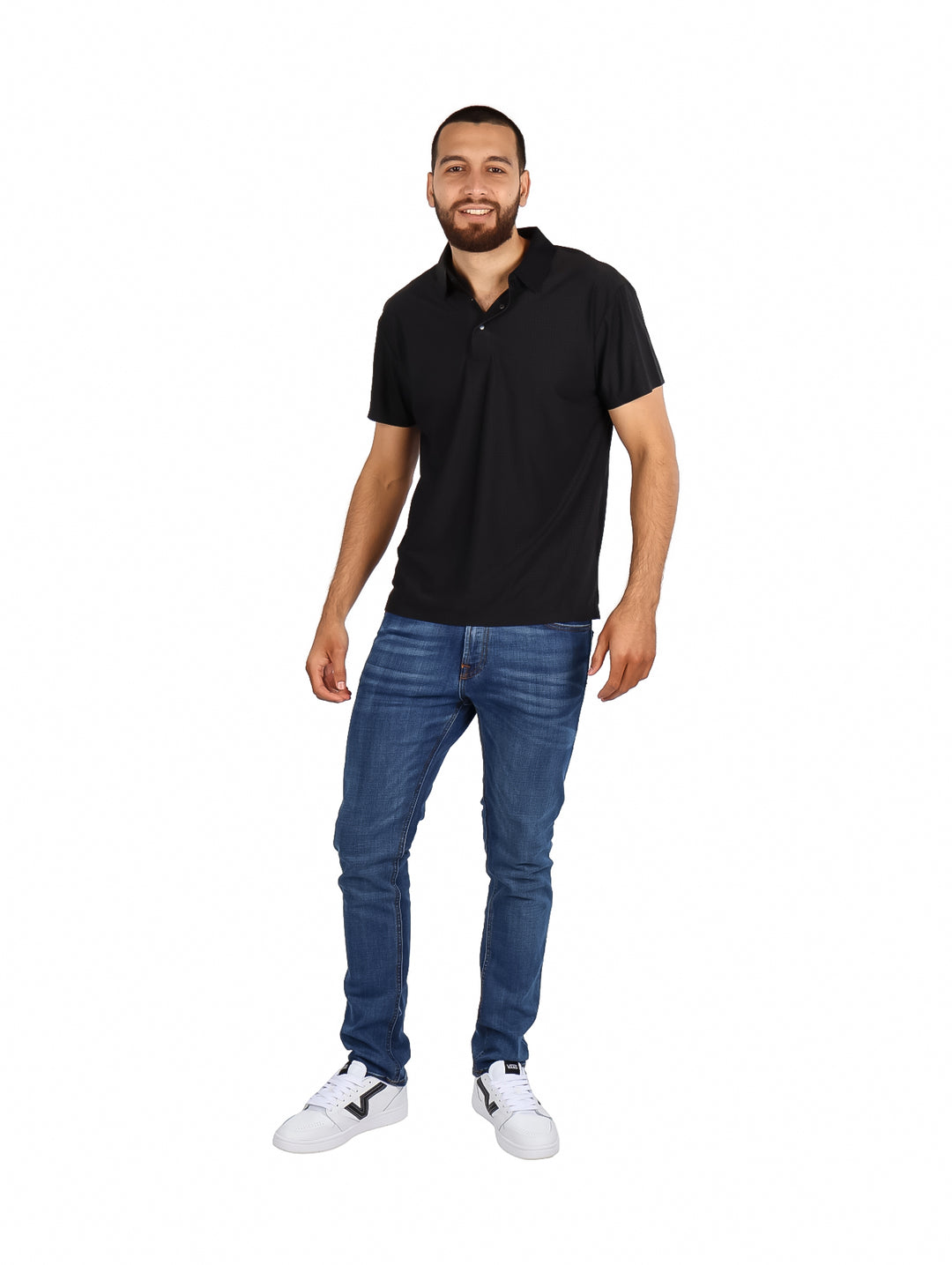 Playera Polo ATOK Negro para Hombre