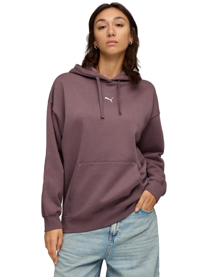 Sudadera PUMA Ess Oversized Hoodie Color Raisin para Mujer