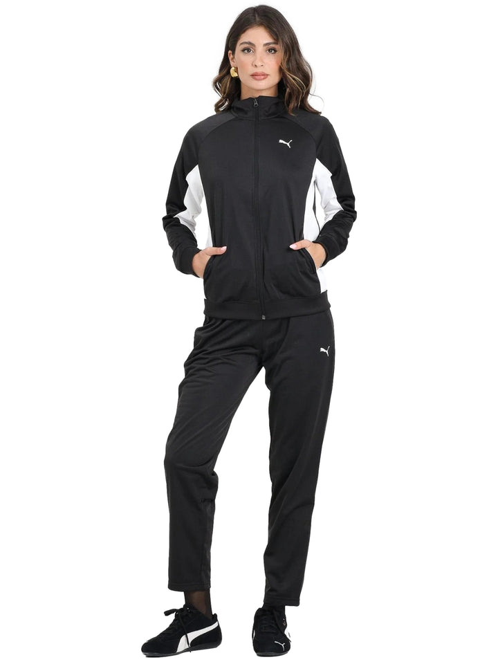 Conjunto Deportivo PUMA Poly Suit Straight Leg Negro para Mujer