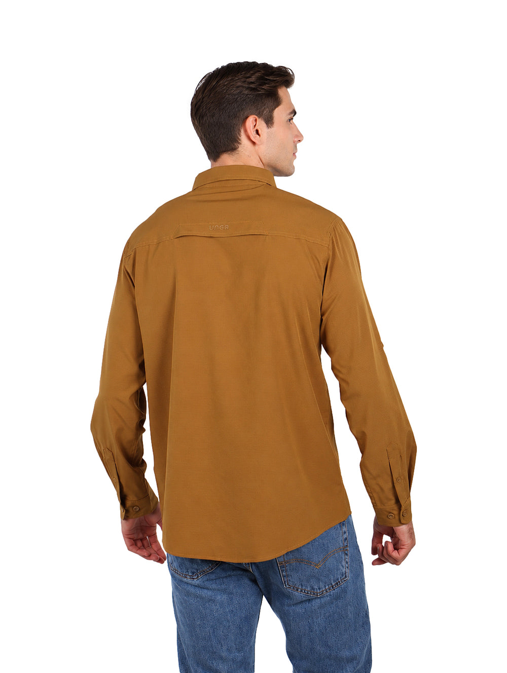 CAMISA UNGA COLOR BRONCE PARA CABALLERO