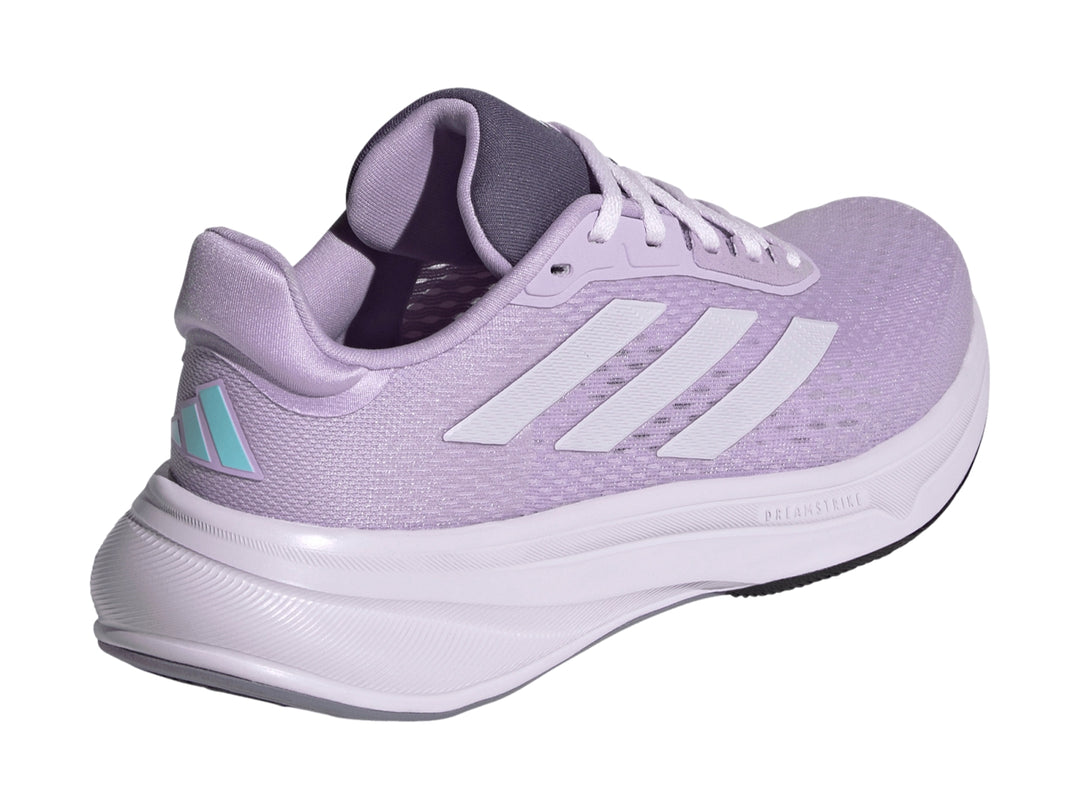 Tenis deportivos Adidas Response Super en color morado claro para mujer.