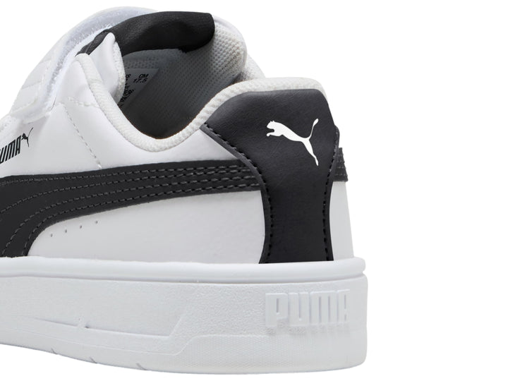 Tenis PUMA Court Classic Clean Blanco y Negro para Niño