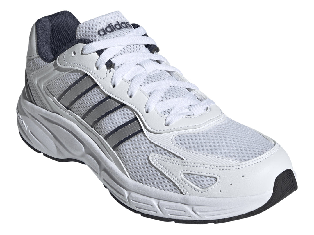Tenis deportivos Adidas Eclyptix 2000 en color blanco con detalles en gris y suela Cloudfoam.
