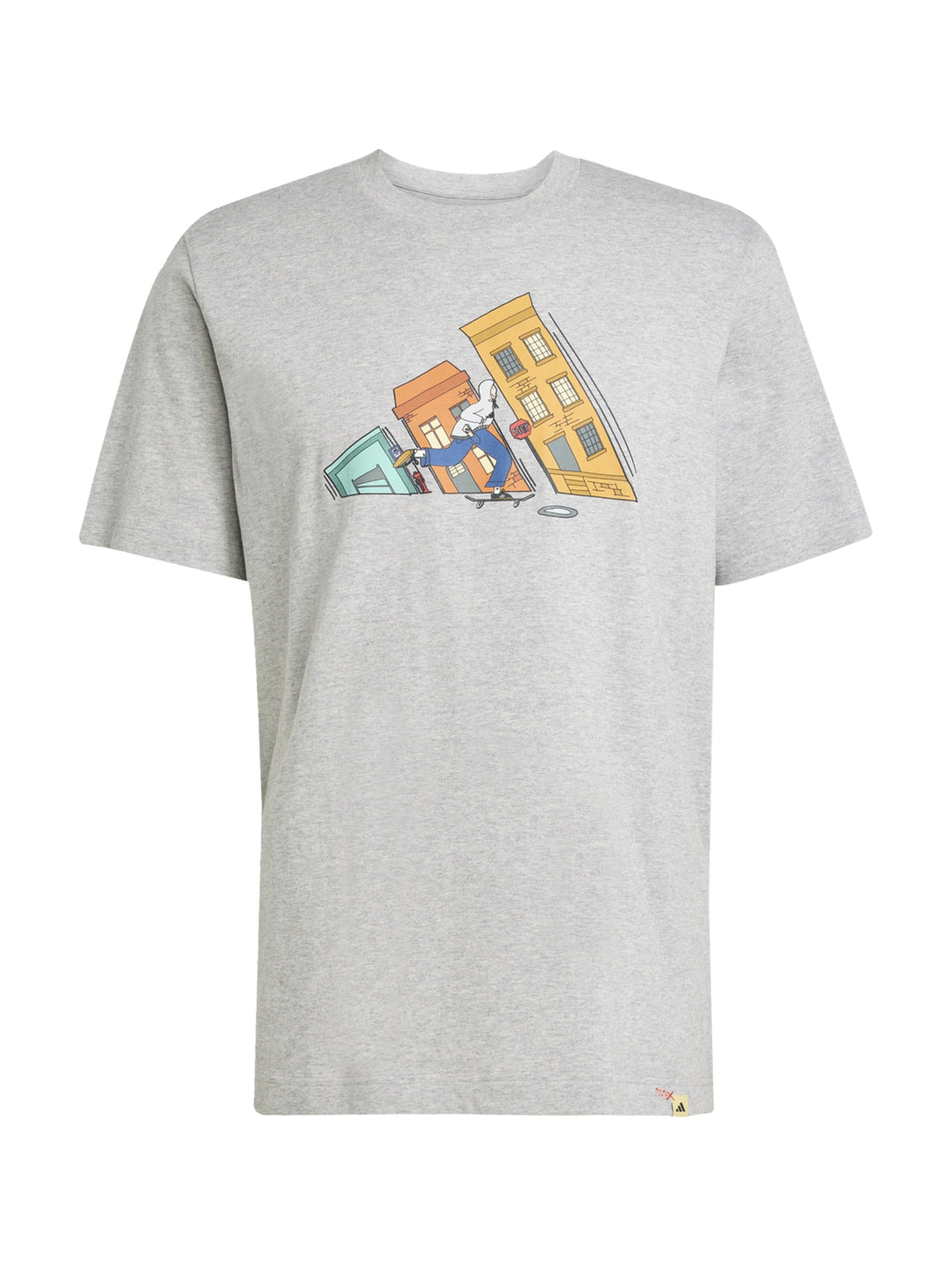 Playera Adidas Graphic Doodle Hunt Skate Gris para Hombre