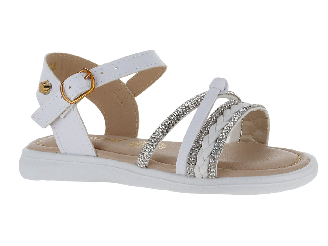 Sandalias Miroslava Blancas para Niña