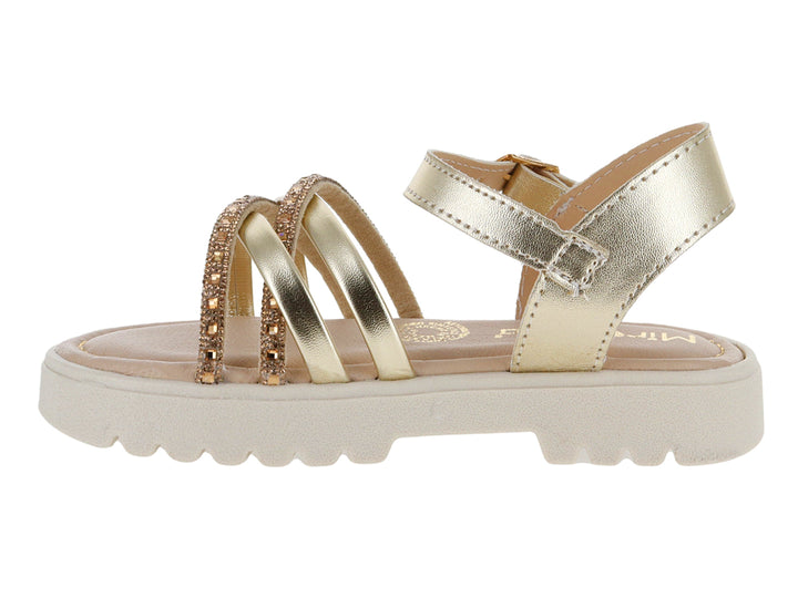 Sandalias Miroslava Oro Inglés para Niña
