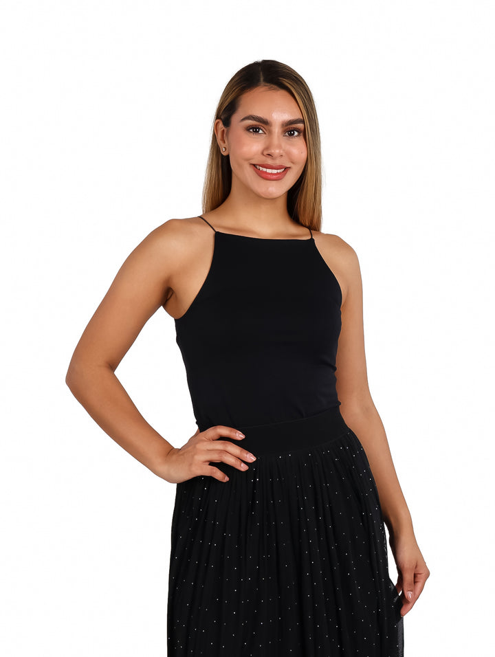 Crop Top ATOK Negro para Mujer