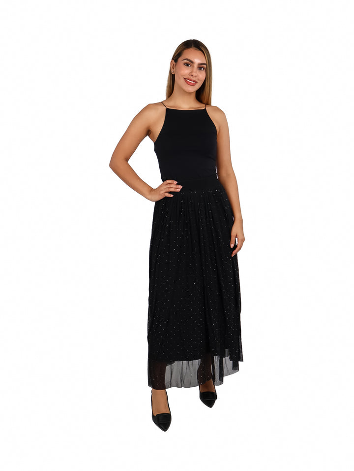 Crop Top ATOK Negro para Mujer