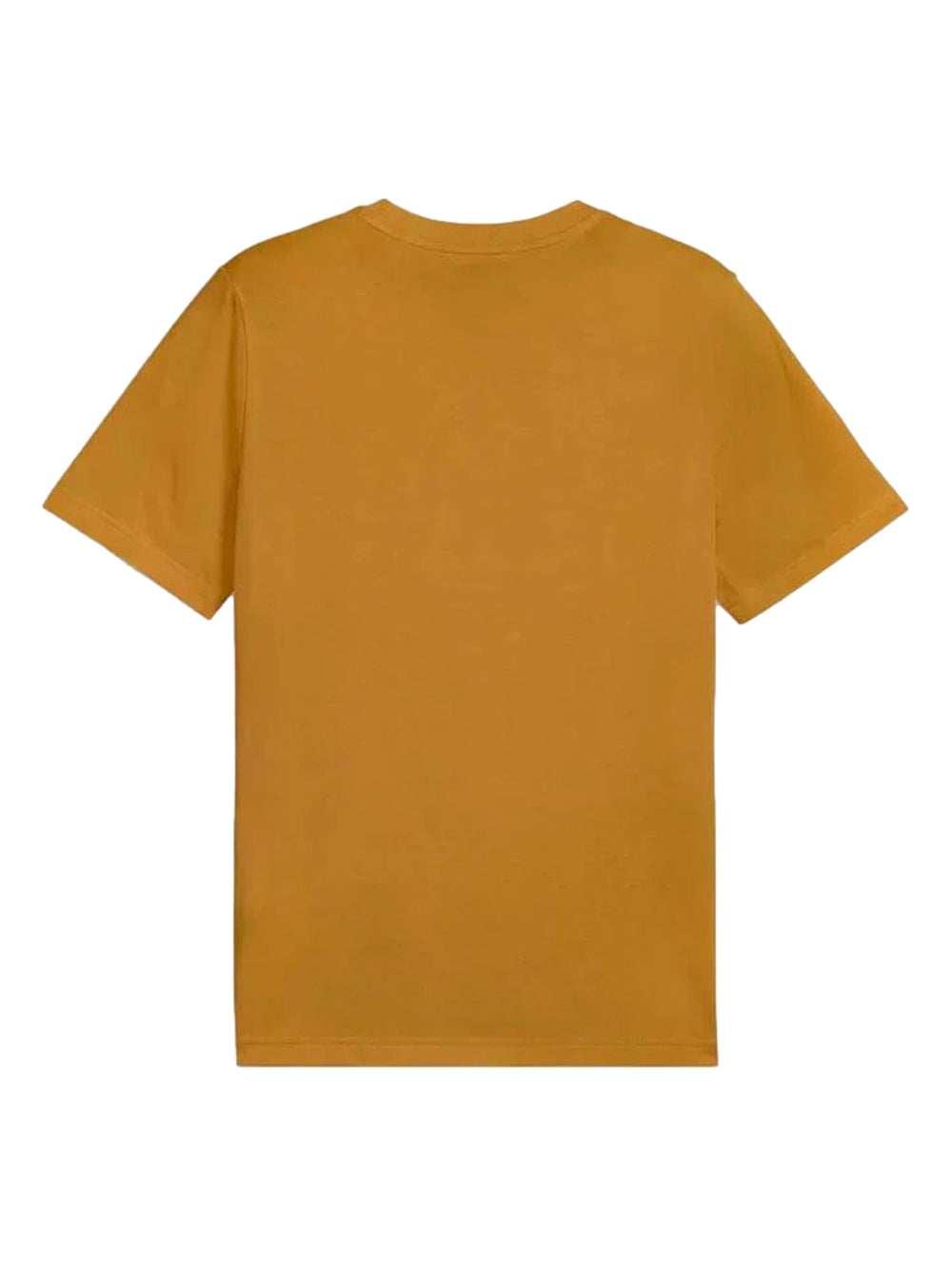 Playera PUMA de color honey butter con cuello redondo y logotipo blanco pequeño en el pecho.