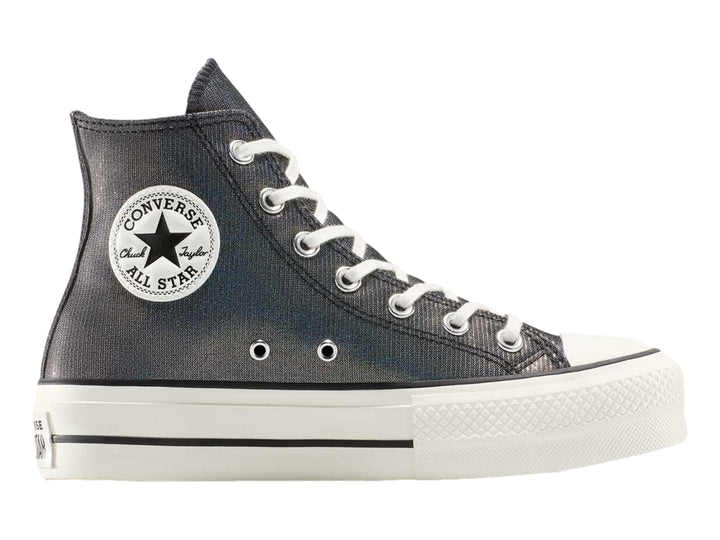 Tenis Converse CTAS Lift Platform Sparkle Negro para Mujer