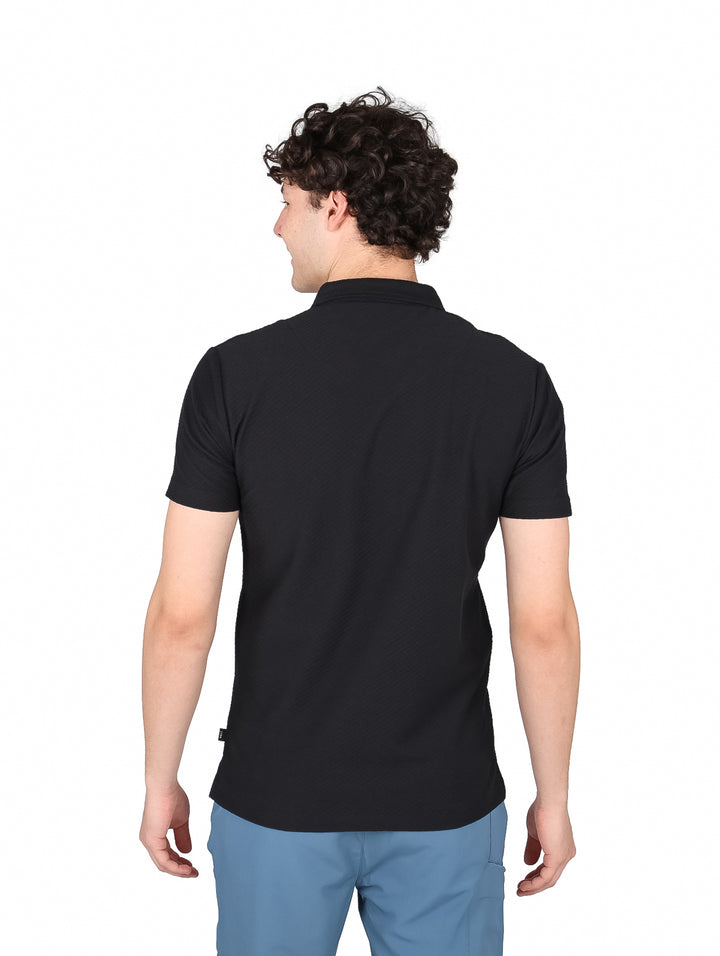 Playera Polo Authentic Lyon Negro para Hombre