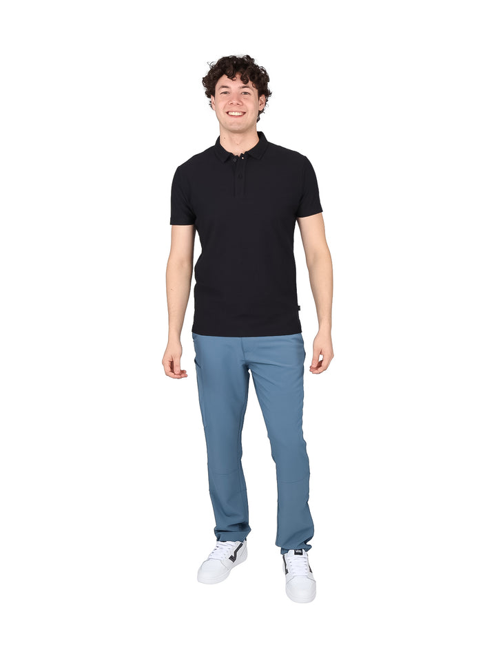Playera Polo Authentic Lyon Negro para Hombre