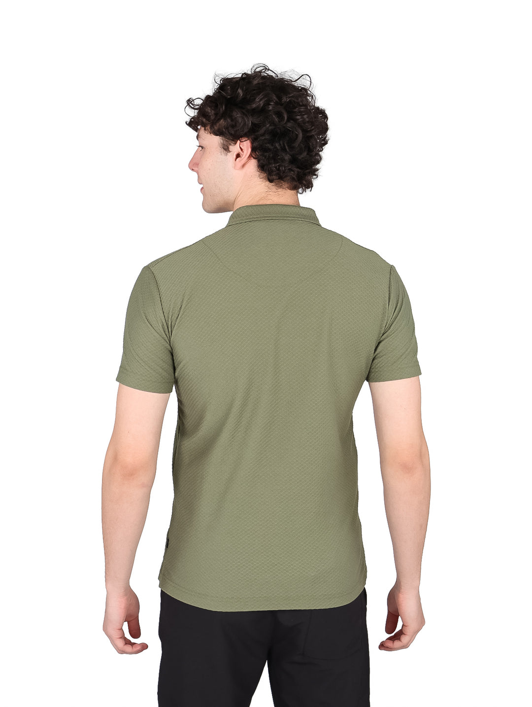 Playera Polo Authentic Lyon Color Olivo para Hombre