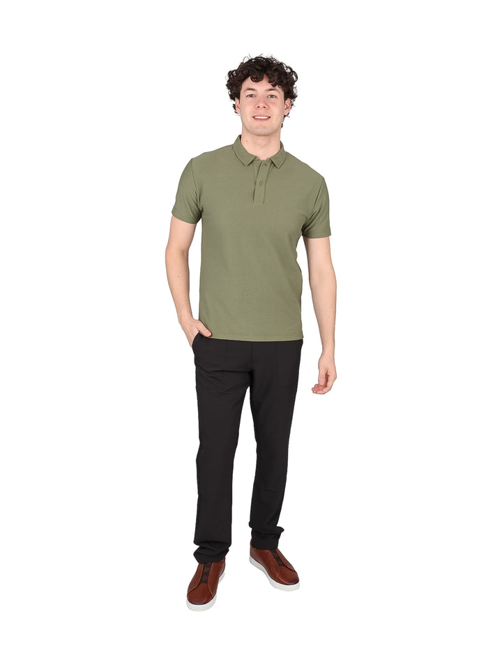 Playera Polo Authentic Lyon Color Olivo para Hombre