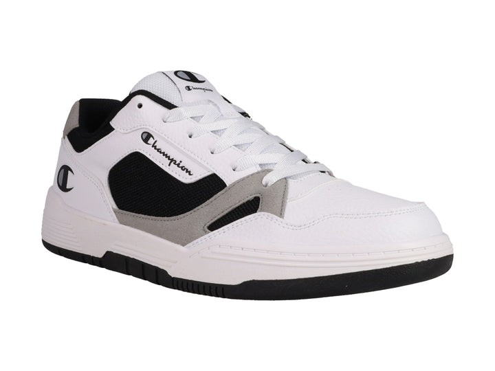 Tenis Champion Heritage Lore Skate color blanco con detalles en negro y gris.