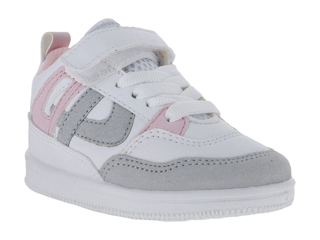 Tenis Panam Blanco y Gris para Niña