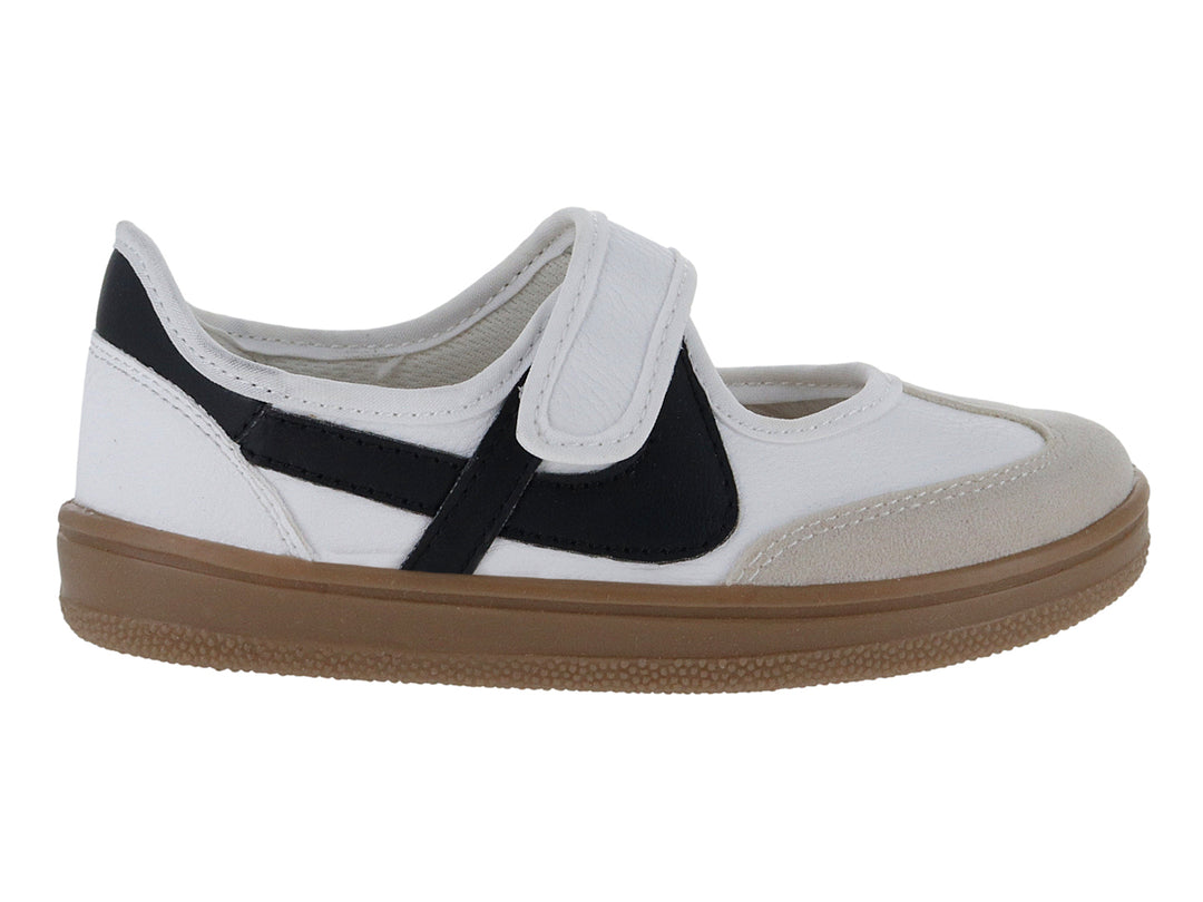 Tenis Panam Blanco y Negro para Niña