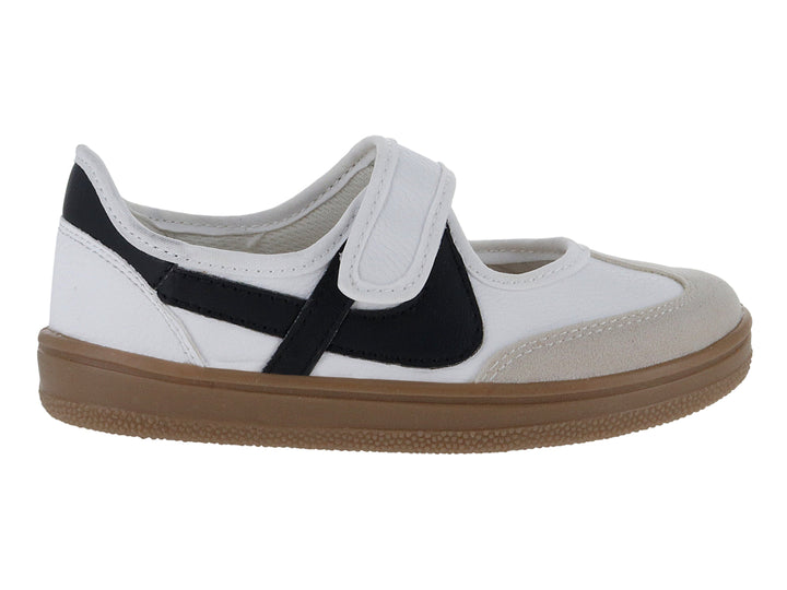 Tenis Panam Blanco y Negro para Niña