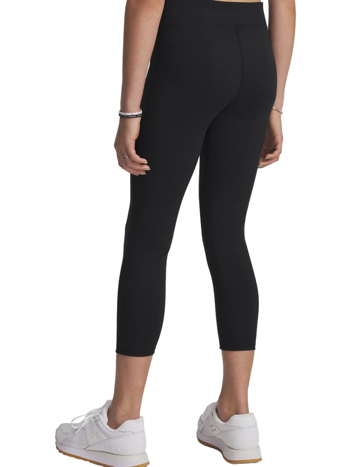 Leggings deportivos negros Under Armour de corte al tobillo y ajuste ceñido.