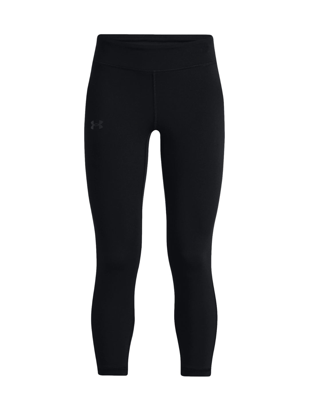 Leggings deportivos negros Under Armour de corte al tobillo y ajuste ceñido.