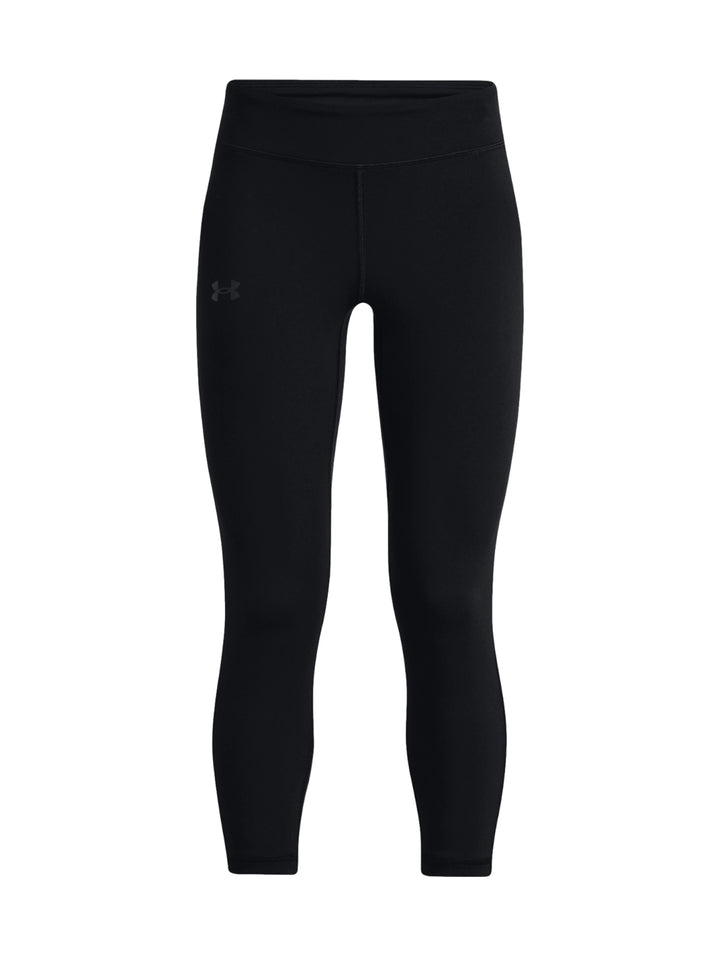 Leggings deportivos negros Under Armour de corte al tobillo y ajuste ceñido.