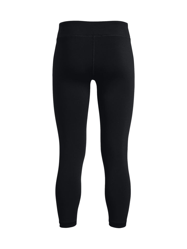 Leggings deportivos negros Under Armour de corte al tobillo y ajuste ceñido.