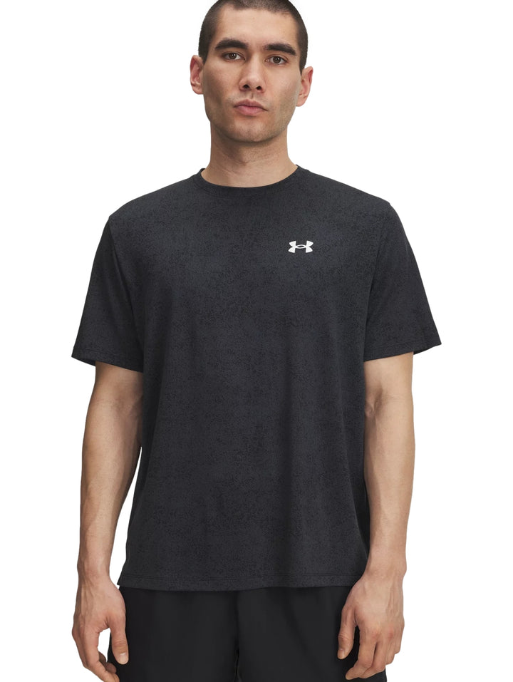 Playera Under Armour Tech Tee Pixelate Negro para Hombre