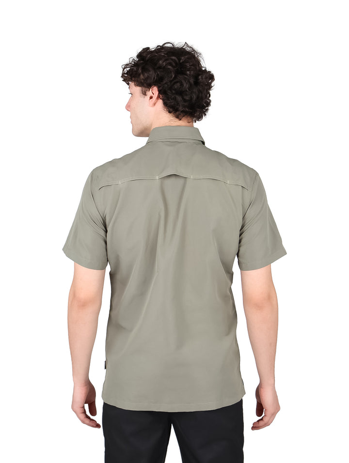 Camisa Eddie Bauer Rainier Ripstop Verde Oliva para Hombre