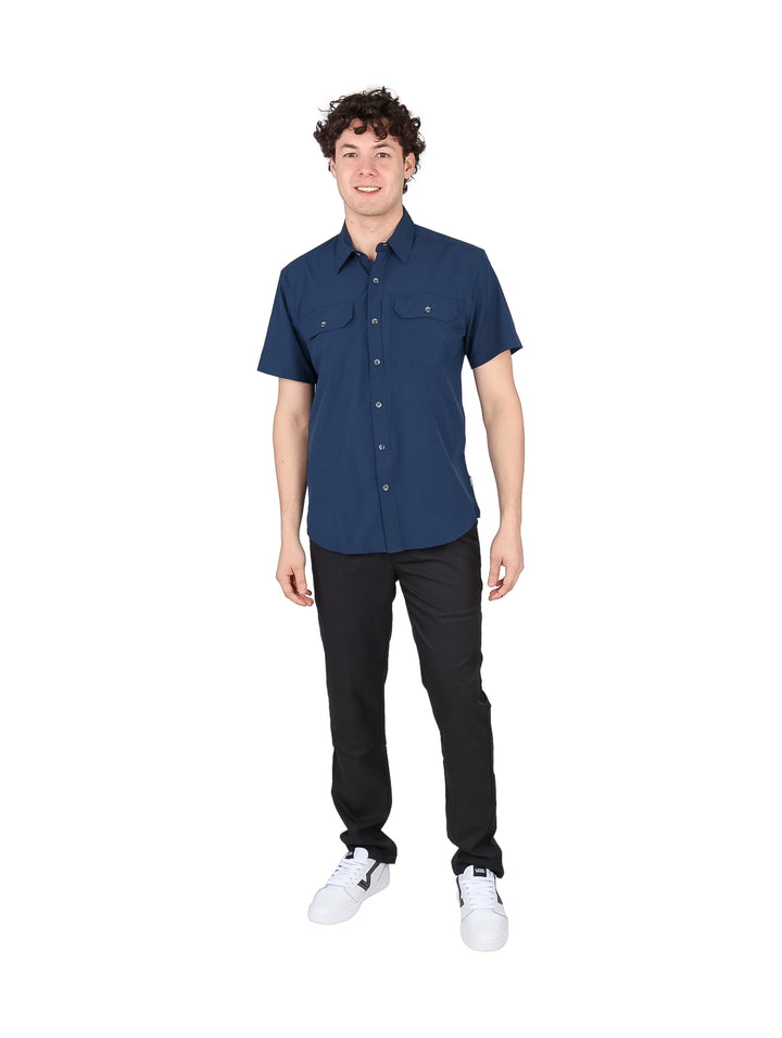 Camisa Eddie Bauer Atlas Exploration Indigo para Hombre