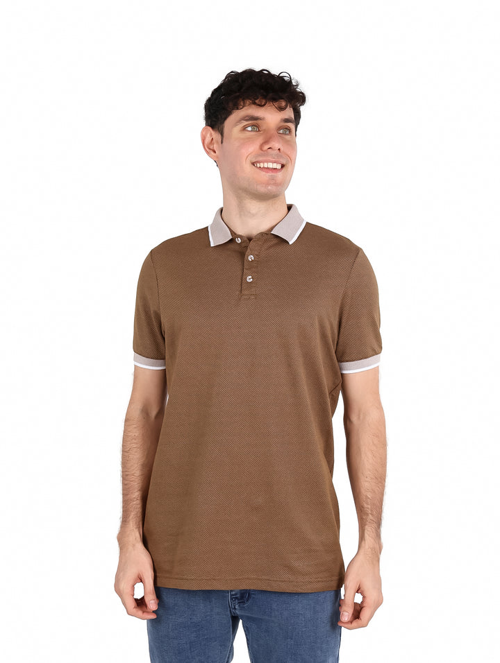 Playera Polo G.American Café para Hombre