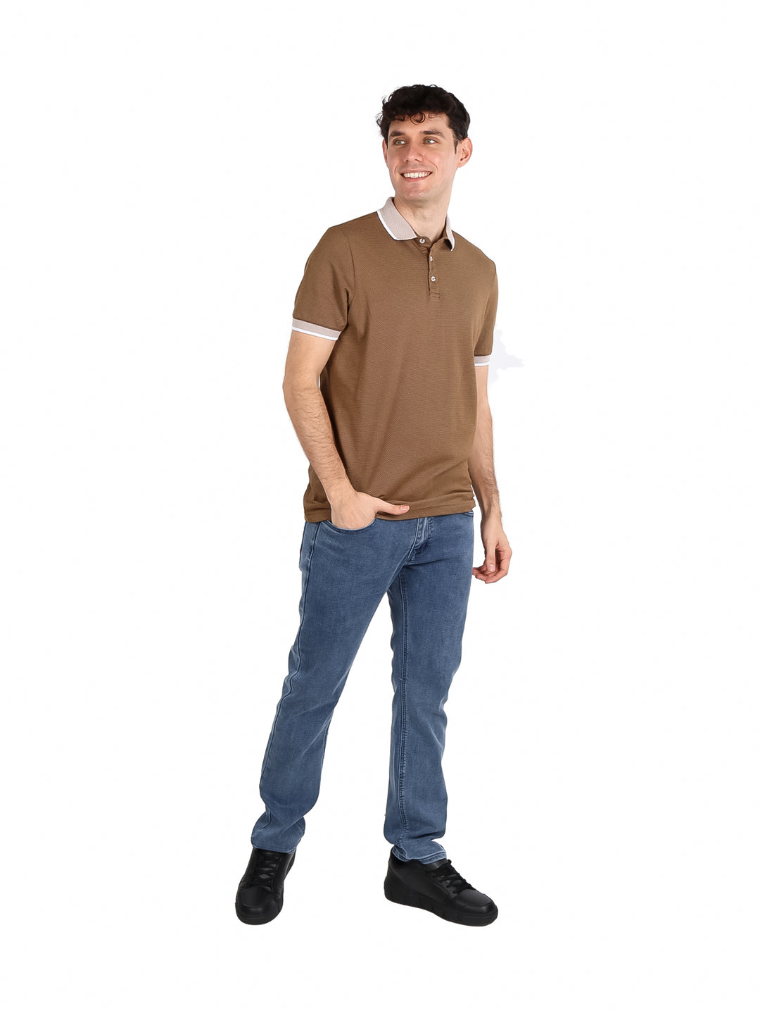 Playera Polo G.American Café para Hombre