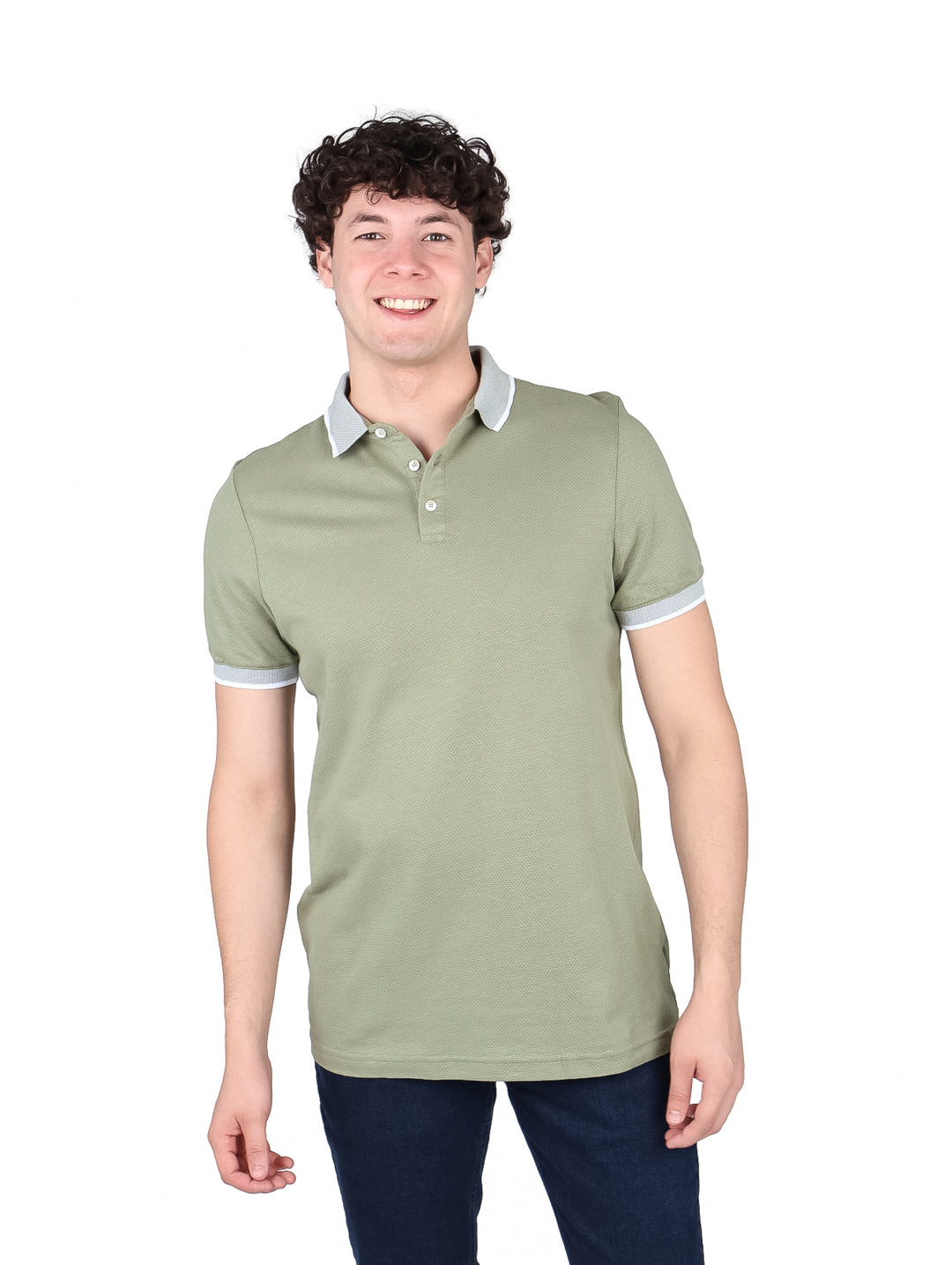 Playera Polo G.American Verde para Hombre