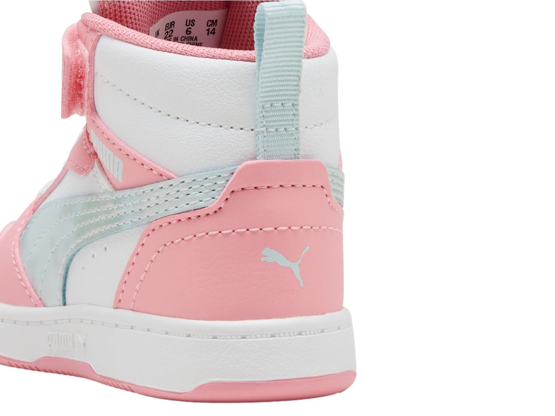 Tenis PUMA Rebound V6 Mid Multicolor para Niña