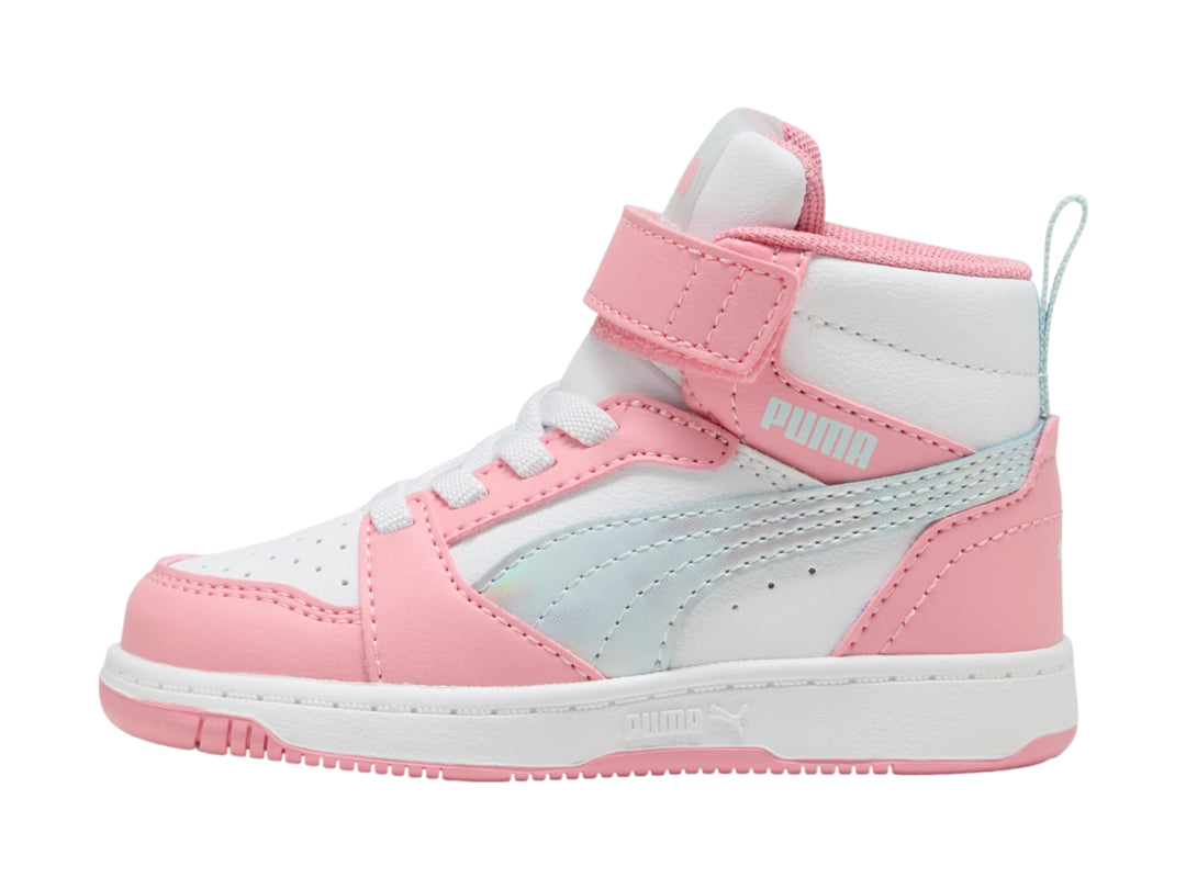 Tenis PUMA Rebound V6 Mid Multicolor para Niña