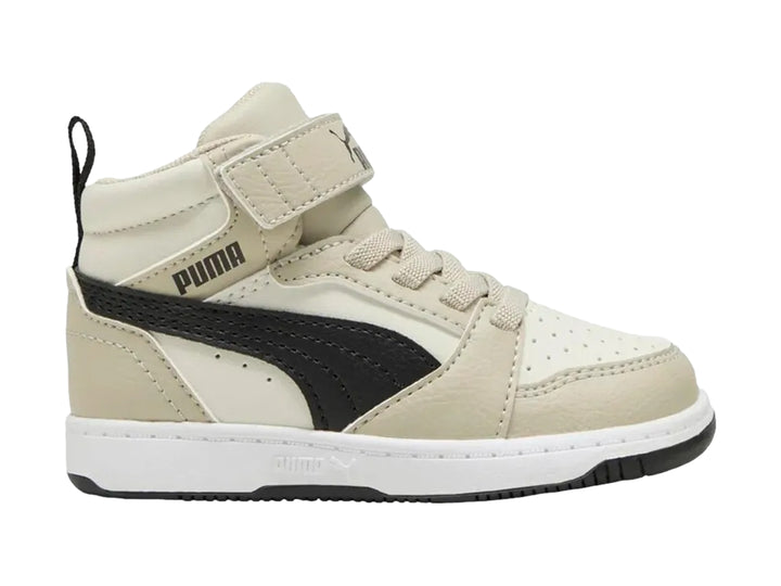 Tenis PUMA Rebound V6 Mid Beige para Niño