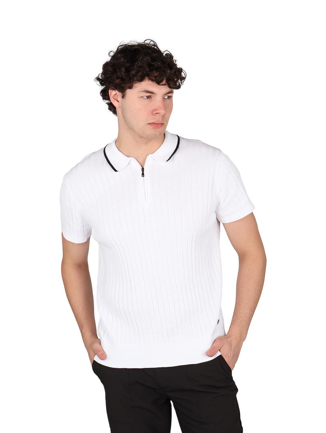 Playera Polo Givenchy Blanca Tejida para Hombre