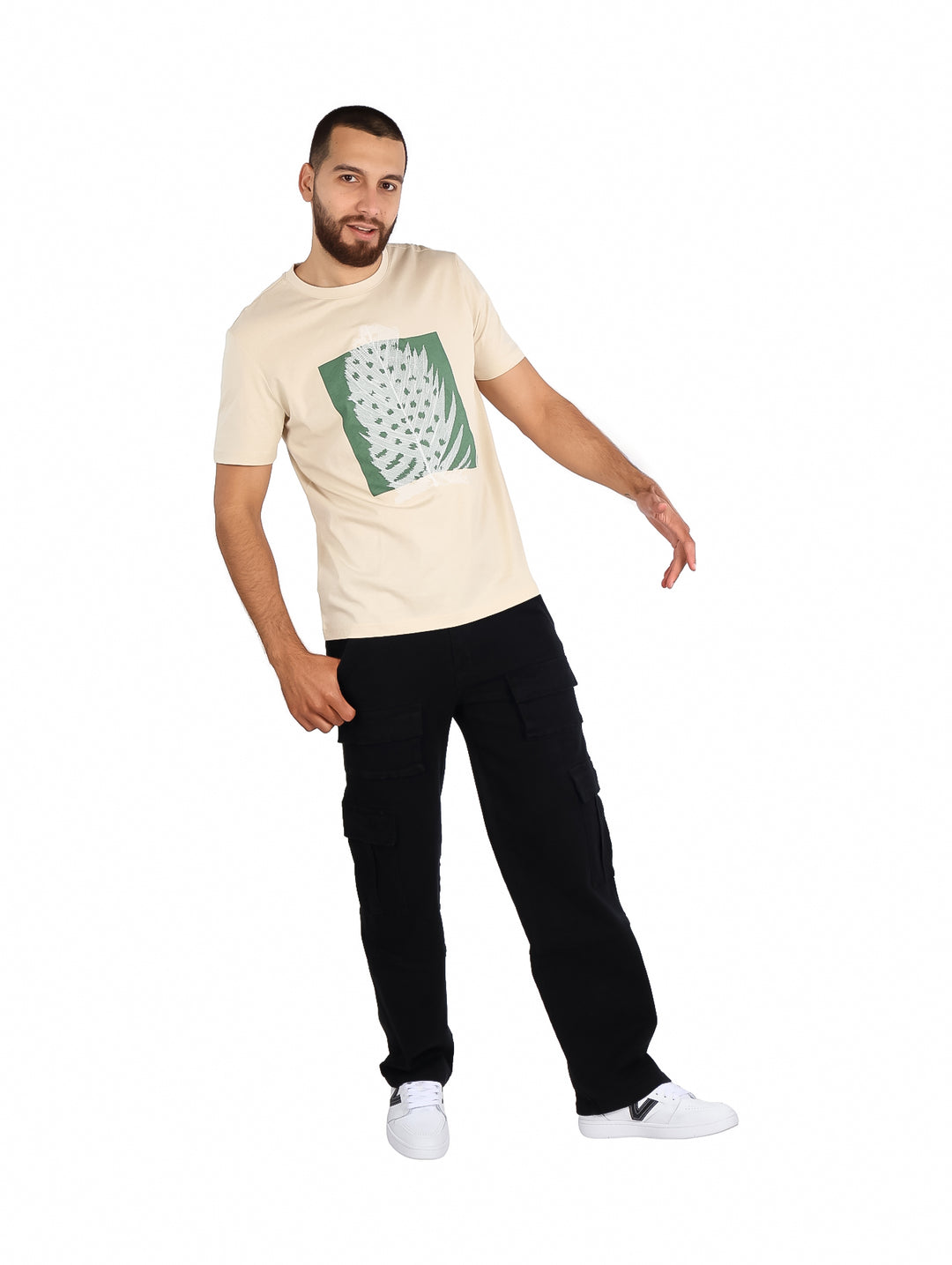 Playera Carven Color Arena para Hombre