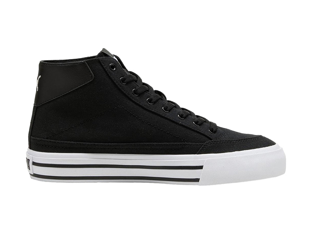 Tenis PUMA Court Classic Vulc Mid Negro y Blanco para Mujer