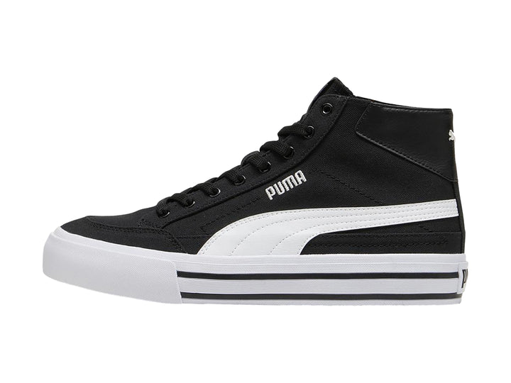 Tenis PUMA Court Classic Vulc Mid Negro y Blanco para Mujer