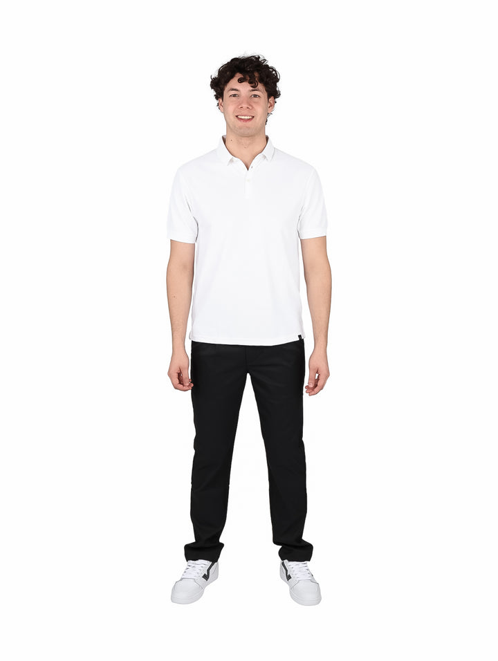 Playera Polo Estivaneli Blanco para Hombre