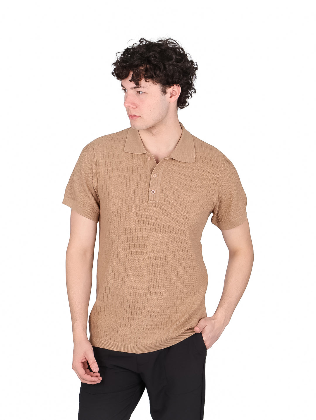 Playera Polo Estivaneli Café para Hombre