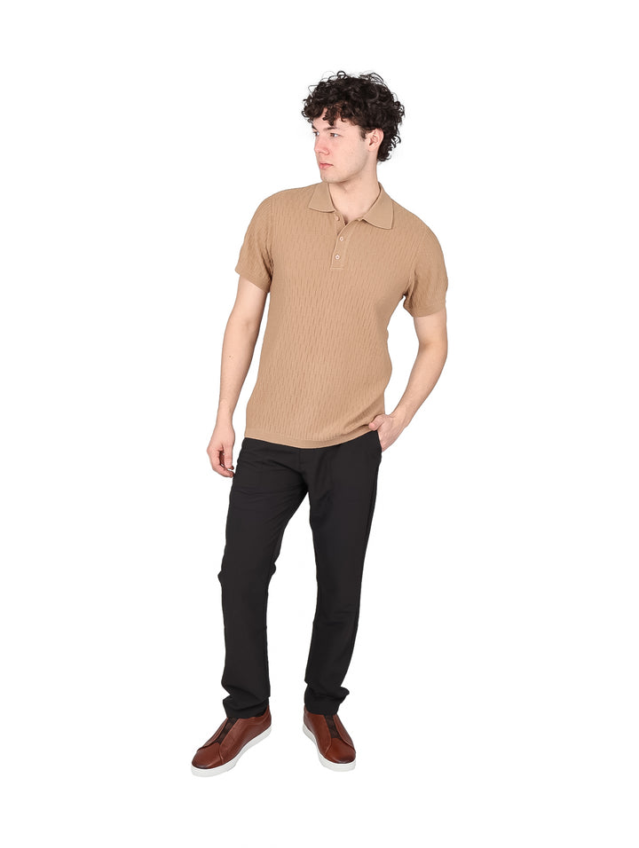 Playera Polo Estivaneli Café para Hombre