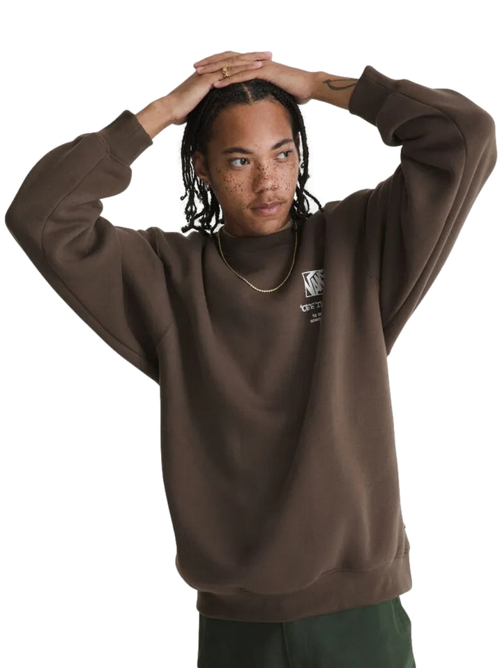 Sudadera Vans Circle Bones Coal Brown para Hombre