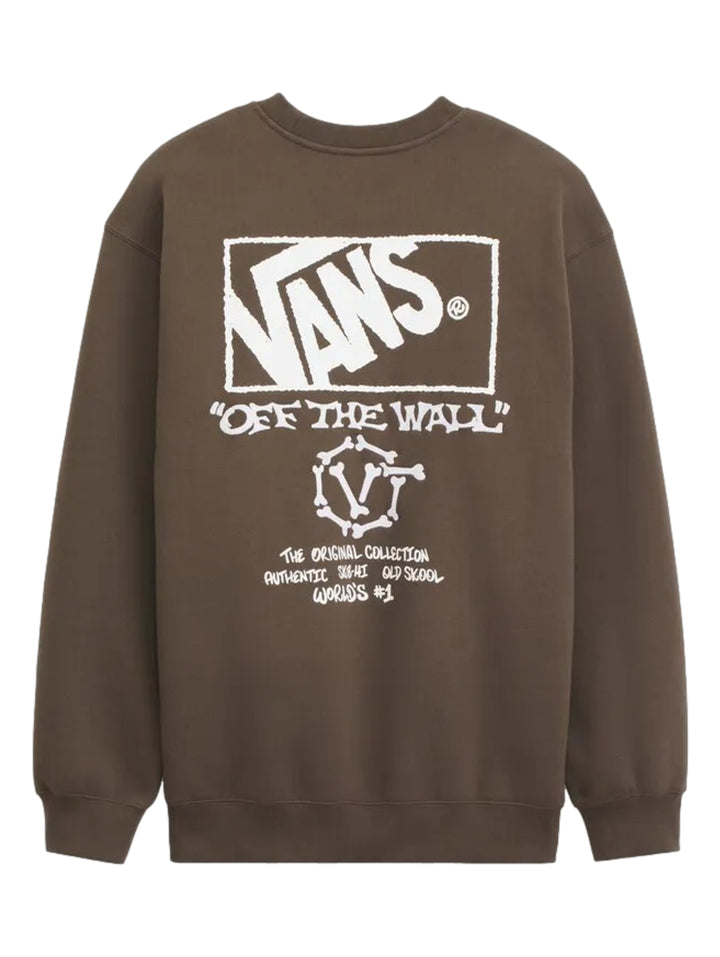 Sudadera Vans Circle Bones Coal Brown para Hombre