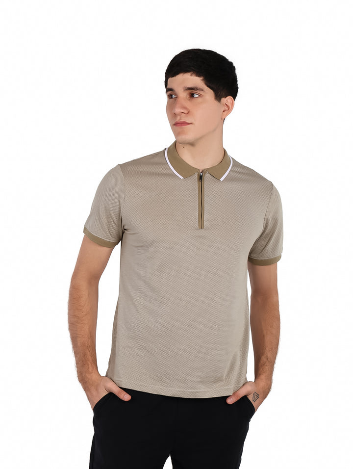 Playera Polo DKNY Color Café para Hombre