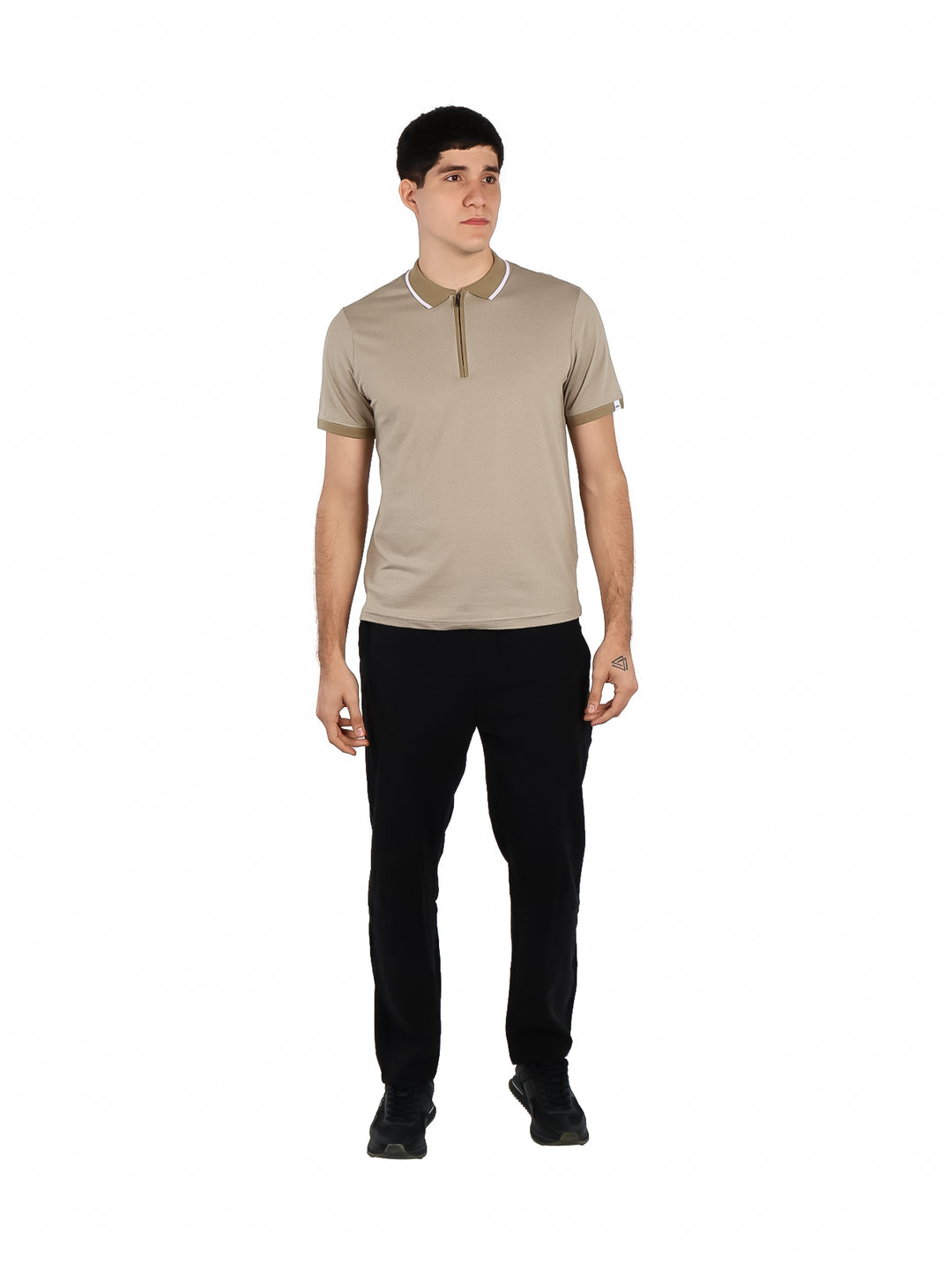Playera Polo DKNY Color Café para Hombre